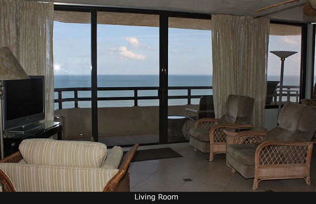 Daytona Beach Condo - Living Room