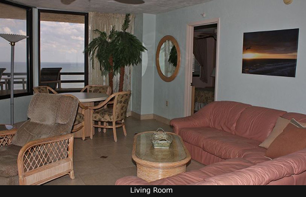 Daytona Beach Condo - Living Room